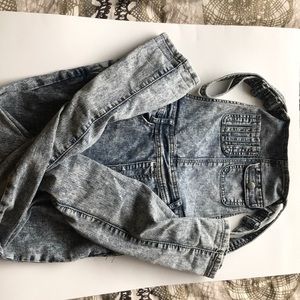 Long jean overalls worn once